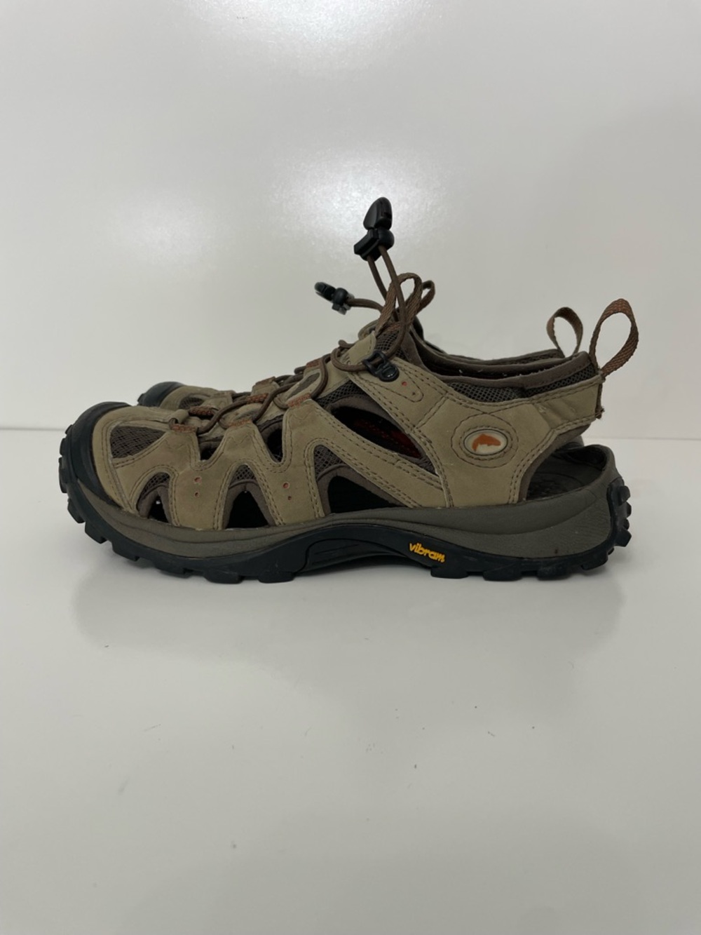 Simms StreamTread Leather Water Hiking Fishing Shoe Mens 8 Gorpcore Outdoor